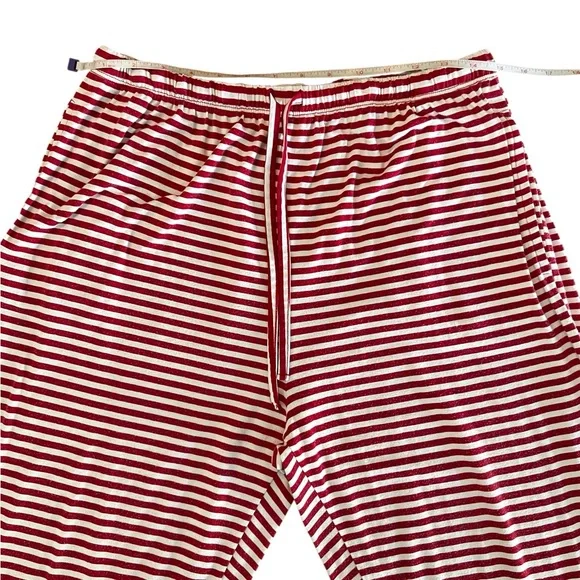The Cat’s Pajamas Classic Red and White Striped Women's Pajama Set Size Large - Picture 8 of 12